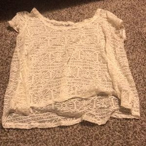 American eagle see through flower shirt M